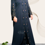 design No, #002  "bridal collection" polyester Nida Abaya"