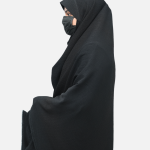 Black Rukhsar fabric Khimar